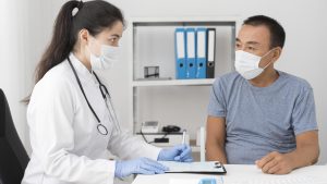 sesi konsultasi dokter dan pasien